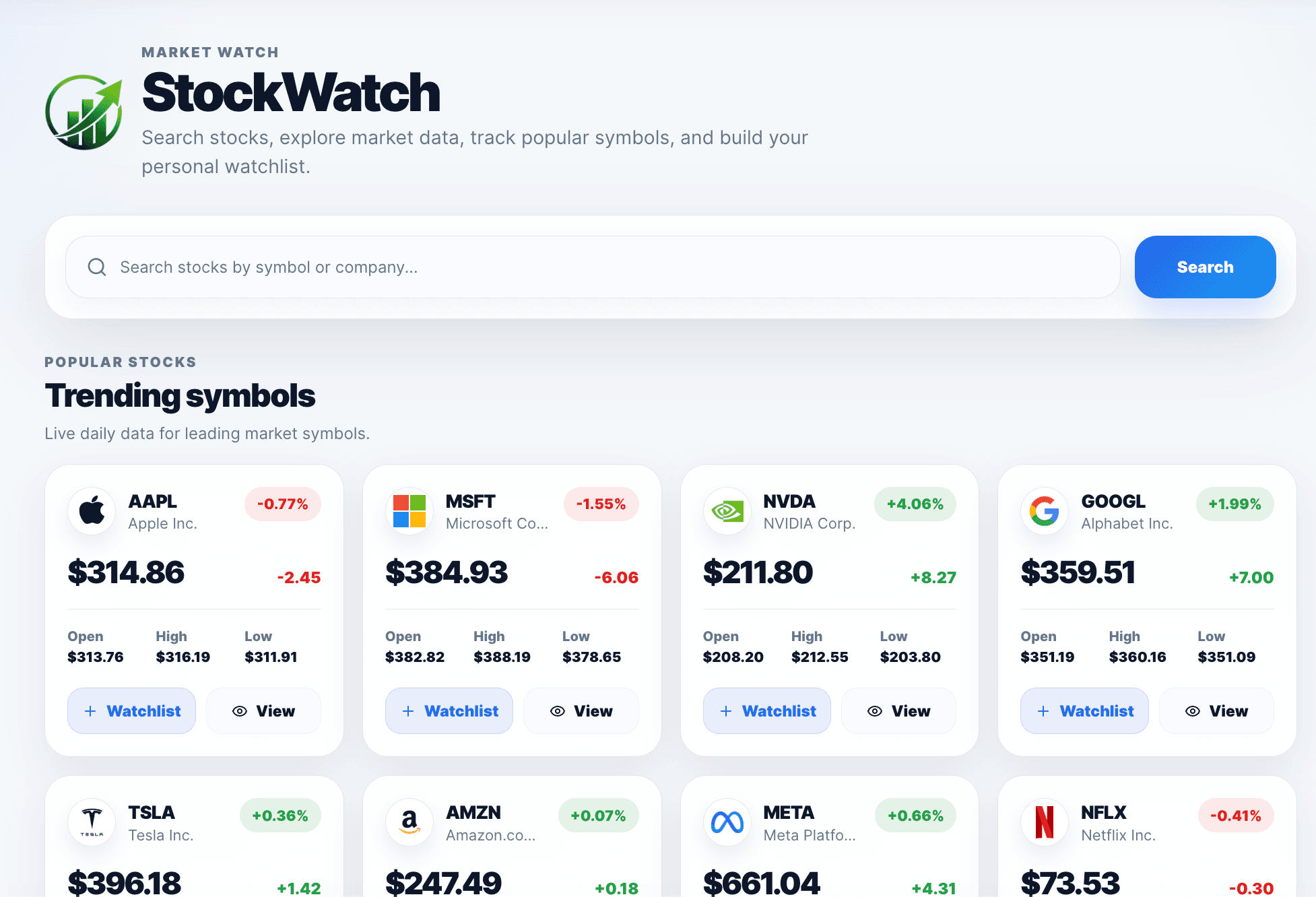 Stock Watch